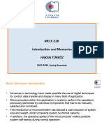 Microcontroller Architecture and Memories 1