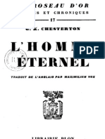 Chesterton, Gilbert Keith. L'homme Éternel (CADRE)