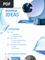 New Business Idea Proposal - Group 1