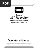 37" Recycler: Operator's Manual