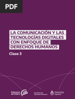 LA COMUNICACIÓN Y LAS TECNOLOGÍAS DIGITALES CON ENFOQUE DE DERECHOS HUMANOS - Clase3