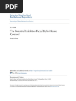 The Potential Liabilities Faced by In-House Counsel