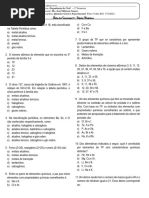 Lista de Exercícios 01 Tabela Periódica ENC