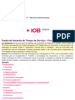 IOB Online - Fundo de Garantia Do Tempo de Serviço - Fiscalização