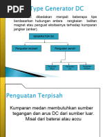 Jenis Dan Hubungan Generator DC