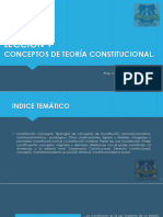 Lección 1 Conceptos de Teoría Constitucional