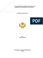 Proposal Analisis Mutu Dan Kandungan Formalin Pada Ikan Asin Di Pasar Tradisional Kota Pemalang