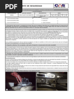 Reporte de Seguridad Maquinaria Máquinas Amarillas