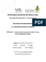 Glosario Sobre Conceptos Del Marco Teórico de La Interpretación Jurídica.