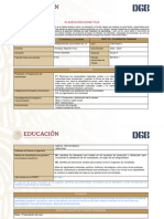 Formato de Planeación Didáctica Primer Semestre