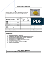 Ficha Técnica de Pavlova e Quindim