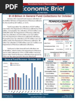 Rep. Tobash November 2011 Economic Brief