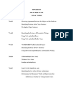 ENGLISH 8-LIST OF TOPICS - 4th Quarter