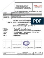 Ml-06 Work Procedure For Liquid Penetrant Examination