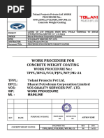 Ml-17 Work Procedure For Concrete Weight Coating