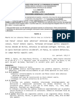 Latín II Examen