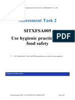 SITXFSA005 Assessment Task 2 v.1.2.3 - 2024