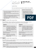 Advanced 1 - Final Oral Test - Type A