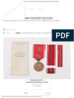 Ratisbon's - Romanian Anti-Communism Medal in Bag - DISCOVER GENUINE MILITARIA, ANTIQUES & COINS