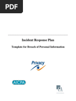 Incident Response Plan Template