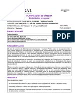 Programa Derecho Del Trabajo y de La Seg. Social - 2024