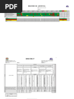 Registro Auxiliar Primer Grado Biemestre IV Falta Asistencia