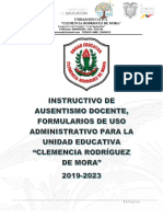 Instructivo de Ausentismo Docente