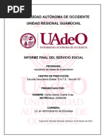 Informe Final Servicio Social Carlos Alexey Duarte Arias 20060298