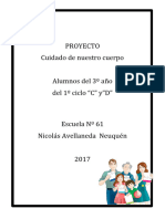 Proyecto 3 Grado Alimentación 2017