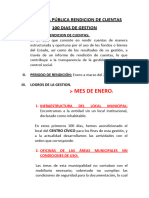 Audiencia Pública Rendicion de Cuentas