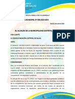 ORDENANZA #006 - Seguridad Ciudadana