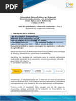 Guía de Actividades y Rúbrica de Evaluación - Unidad 1 - Fase 1 - Planeación de La Aplicación Multimedia