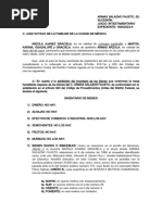 F2 Inventario y Convenio de Adjudicación