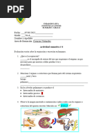 Prueba La Respiración y Excreción