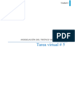 Tarea Virtual No 5 Determinar Volúmenes de Tránsito en Distintas Unidades de Tiempo