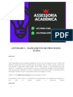 5388 Assessoria Atividade 2 - Mapeamento de Processos - 51 2024