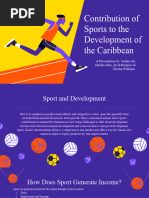 Contributions of Sports To Development - Carib Studies