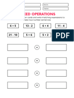 22 True Number Sentence Free Printable Worksheets For Grade 1