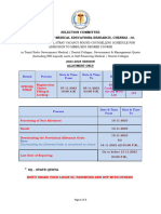 Selection Committee Directorate of Medical Education& Research, Chennai - 10