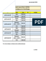 Planning Des Examens Dettes L1 2023 - 2024 L2 Et L3 GM