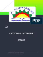 ARCHITECTURAL INTERNSHIP Report