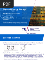 Thermal Energy Storage - Exercises 2022-2023