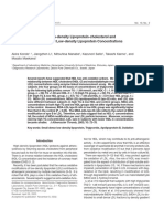 Relationship Between High-Density Lipoprotein-Cholesterol and Malondialdehyde-Modified Low-Density Lipoprotein Concentrations