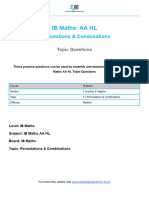 Permutations Combinations