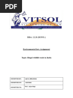 Illegal Wildlife Trade in India (Env. Law Assignment 20blb1024)