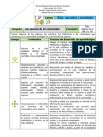 2do Grado Enero - 01 Los Saberes de Mi Comunidad (2023-2024)