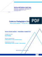 Cpo - Preparação para o Enem - Linguagens - E.E. Sant - Ana