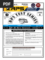 XI N.M. CODE - A Paper - I (Minor Test-3) 29-01-2023