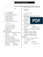 Carbonyl Compounds Sheet