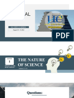 CHAPTER 1 Lesson 1.1 1.3 THE NATURE OF SCIENCE